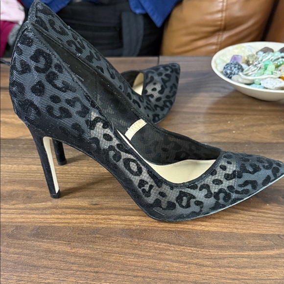 Jessica Simpson Black Leopard Heels - Picture 6 of 6